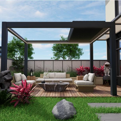 180° Expandable Retractable Aluminum Gazebo